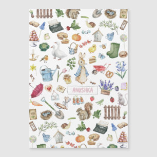 Invitation Magnétique personnalisation peter le lapin