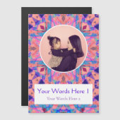 Invitation Magnétique Personnalisé Purple Rose Star Anniversaire Cadeau (Devant / Derrière)