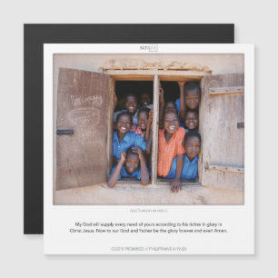 Invitation Magnétique Philippiens 4:19-20 LA PROMESSE DE DIEU SCRIPIX ma