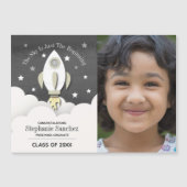 Invitation Magnétique Photo d'avancement de la fusée spatiale (Devant)