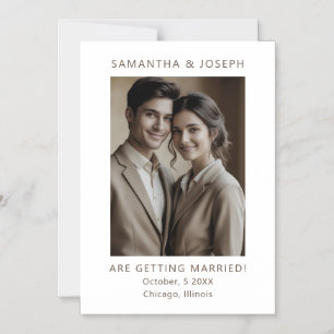 Invitation Magnétique Photo personnalisée Mariage traditionnel Enregistr