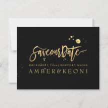 PixDezines Économisez Notre Date/Script Stylish Fa