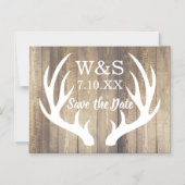 Invitation Magnétique Planches de bois de grange rustiques et bois de ce (Recto)