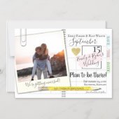 Invitation Magnétique Planifier d'être là Planificateur Enregistrer le c (Recto)