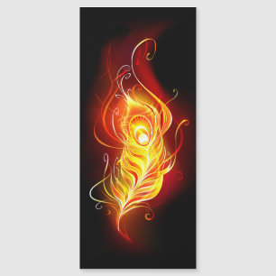Invitation Magnétique Plumes de paquetage de feu