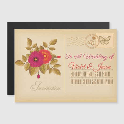 Invitation Magnétique Potage vintage (Devant / Derrière)