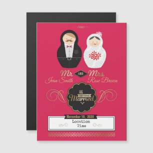 Invitation Magnétique Poupées d'imbrication