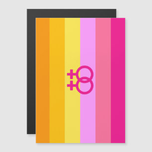Invitation Magnétique Pride de l'aube lesbienne WLW