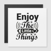 Invitation Magnétique Profitez des petites choses de la vie (Devant / Derrière)