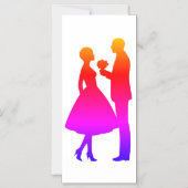 Invitation Magnétique Proposition de mariage en couleur (Recto)