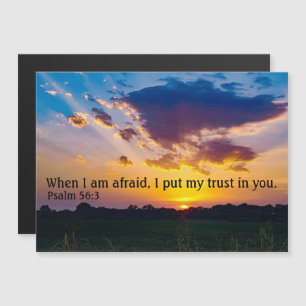 Invitation Magnétique Psaume 56:3 Encouragement biblique