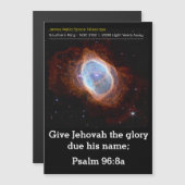 Invitation Magnétique Psaume 96:8a Écriture pour 2025 (Devant / Derrière)