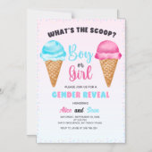 Invitation Magnétique Quelle est la célébration Scoop - Révélation de ge (Recto)