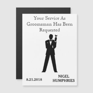 Invitation Magnétique Rappel du meilleur homme ou du grand homme