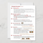 Invitation Magnétique Règles BMJA magnétique - Jouer au jeu (2) (Recto)