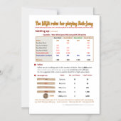 Invitation Magnétique Règles magnétiques de BMJA - arrangeant vers le (Recto)