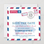 Invitation Magnétique République Dominicaine | Save the date (Recto)