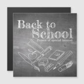 Invitation Magnétique Retour à l'école (Devant / Derrière)