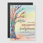 Invitation Magnétique Réunion familiale (Devant / Derrière)