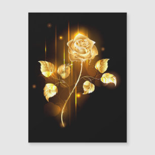 Invitation Magnétique Rose d'or ( rose dorée )