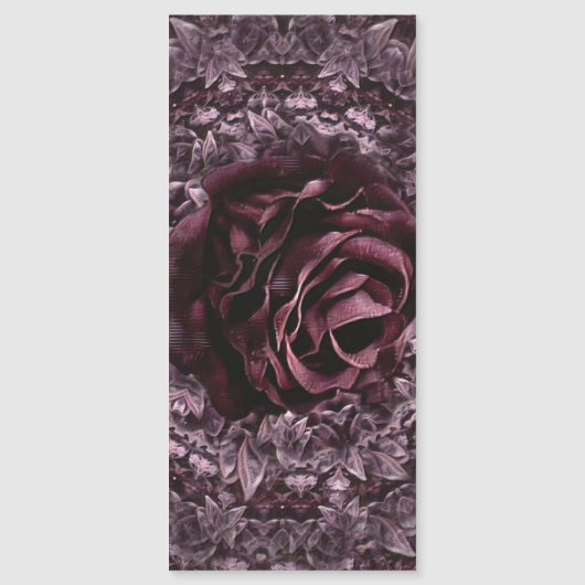 Invitation Magnétique Rose Mandala (Devant)