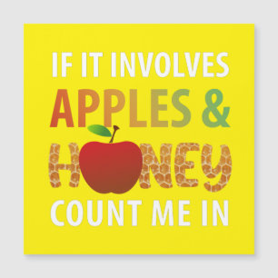 Invitation Magnétique Rosh Hashanah - si cela implique des pommes et du