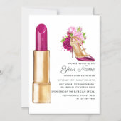 Invitation Magnétique Salon de mode Glam (Recto)