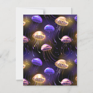 Invitation Magnétique Sans joint avec méduse éclatante
