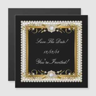 Invitation Magnétique Sauver la date de toutes occasions avec une garnit
