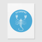 Invitation Magnétique Scorpio, Zodiac Sign, Horoscope, Astrology (Devant)