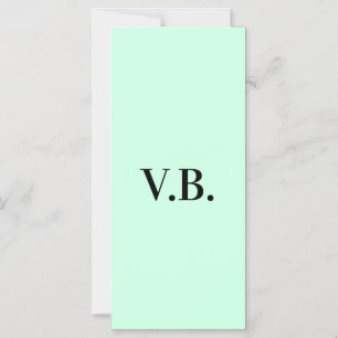 Invitation Magnétique Simple couleur unie ajouter nom texte monogramme