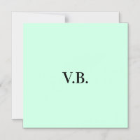 Simple couleur unie ajouter nom texte monogramme