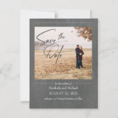 Invitation Magnétique Simple élégant tableau de bord Enregistrer la phot (Recto)