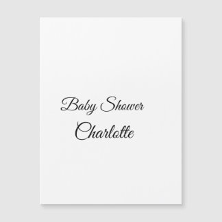 Invitation Magnétique SIMPLE MINIMAL.CUTIE AJOUTER NOM BÉBÉ Baby shower