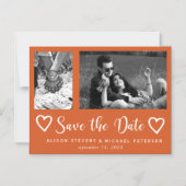 Invitation Magnétique Simple moderne chic script mariage photo date de s (Recto)