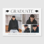 Invitation magnétique simple pour remise de diplôm (Devant)