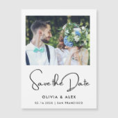 Invitation Magnétique Simple Save The Date  (Devant)