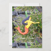 Invitation Magnétique sirène sirena à queue rouge (Recto)