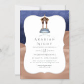 Invitation Magnétique Soirée Thème Nuits Arabes (Recto)