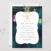 Invitation Magnétique Soirée Thème Nuits Arabes (Recto)