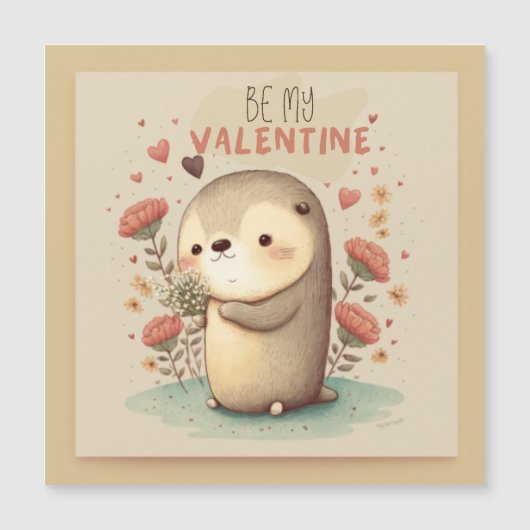 Invitation Magnétique Sois ma Saint Valentin (Devant)