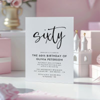 Soixante | 60e Soirée d'Anniversaire Noir & Blanc