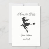 Invitation Magnétique Sorcière Broom Halloween Thunder_Cove (Recto)