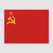 Invitation Magnétique Soviet Union Flag, USSR, CCCP, Communism, Lenin (Devant)