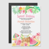 Sweet 16 Tropical Birthday Party Hawaiian thème