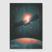Invitation Magnétique Système solaire, 10 ans de Satelite Mars Maven (Devant)