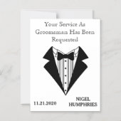 Invitation Magnétique Témoin ou Garçon d'Honneur Rappel (Recto)