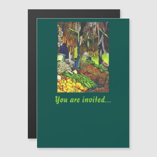 Invitation Magnétique Threads communs des interactions humaines, Budapes (Devant / Derrière)