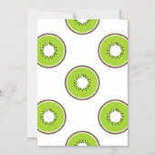 Invitation Magnétique Tranches de coupe de fruits de Kiwi (Recto)
