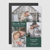 Trois photos sauvent la date| Emerald Green